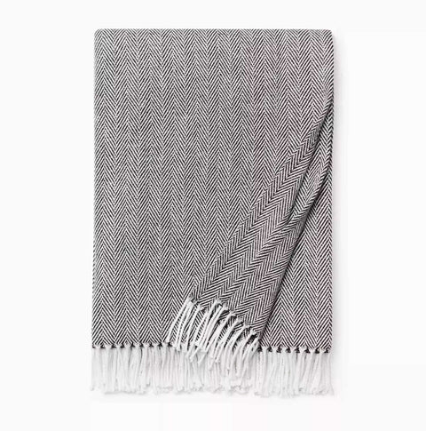 Celine Mocha Throw 51x71 by Sferra