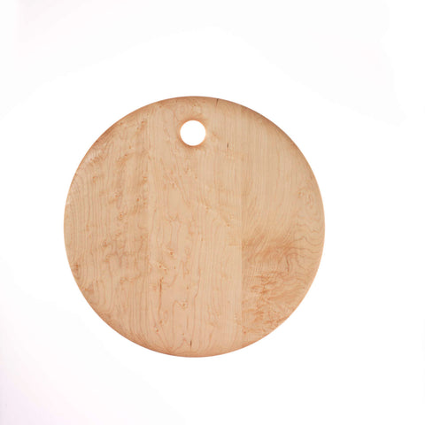 Cheeseboard Bird's-Eye Maple 14in Round by Edward Wohl
