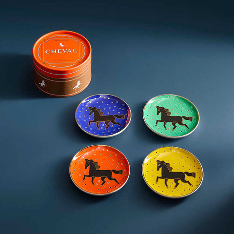 Cheval Coaster Set - Set Of 4 - Multi by Jonathan Adler