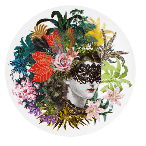 Christian Lacroix - Love Who You Want Charger "Mamzelle Scarlet" by Vista Alegre