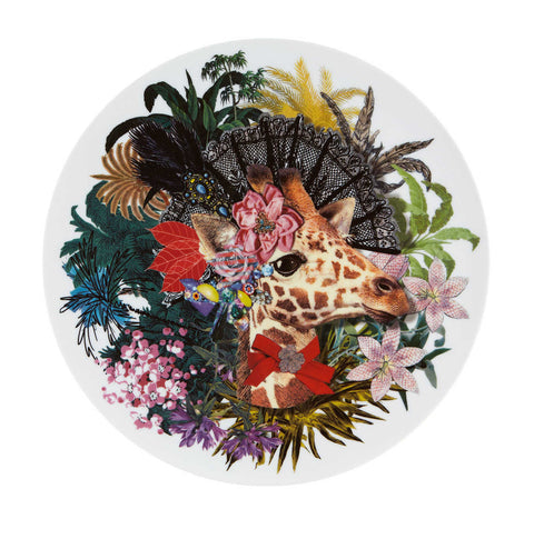 Christian Lacroix - Love Who You Want Charger Plate "Jungle Doña Jirafa" by Vista Alegre