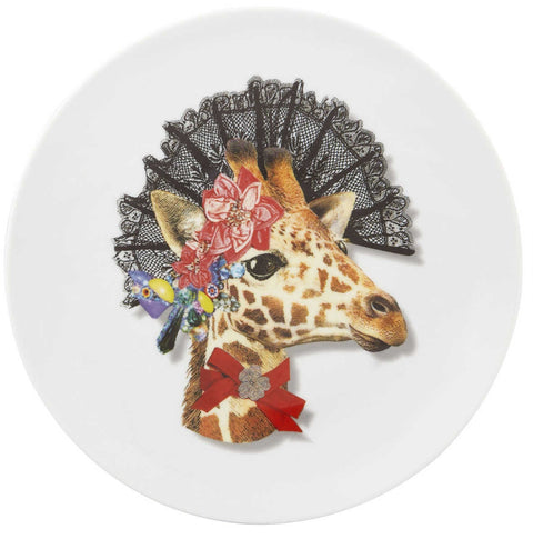 Christian Lacroix - Love Who You Want Dessert Plate "Doña Jirafa " by Vista Alegre