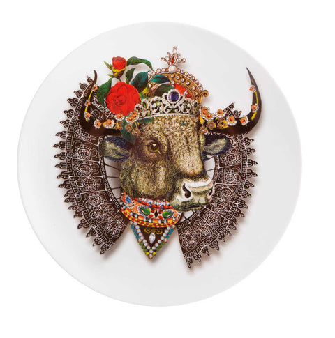 Christian Lacroix - Love Who You Want Dessert Plate "Queenbull" by Vista Alegre