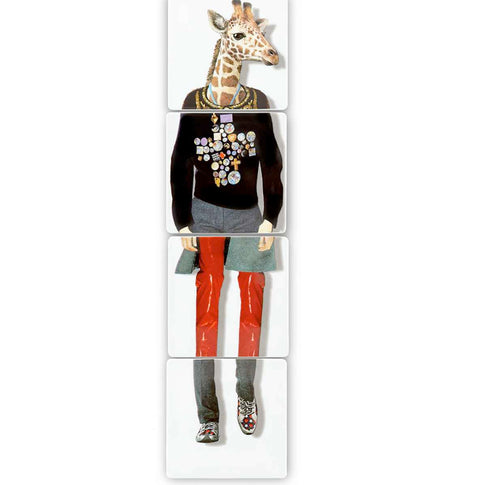 Christian Lacroix - Love Who You Want Set Of 4 Coasters "Giraffe" by Vista Alegre