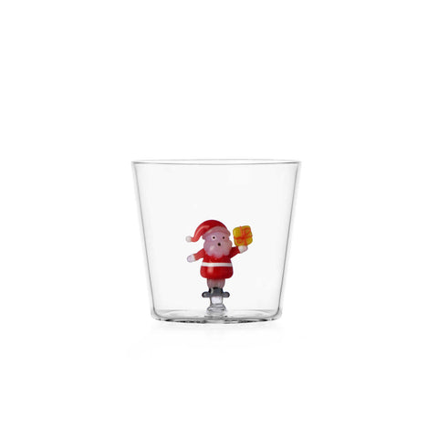 Christmas Tales Tumbler Santa With Yellow Gift by Ichendorf