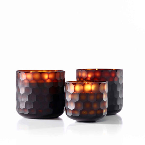 Circle Candle Large Amber - Ginger Fig by Onno