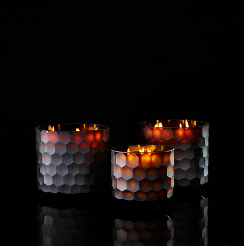 Circle Candle Large Amber - Ginger Fig by Onno