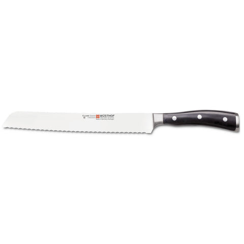 Classic Ikon Creme Bread Knife Double Serated 9in by Wusthof Trident