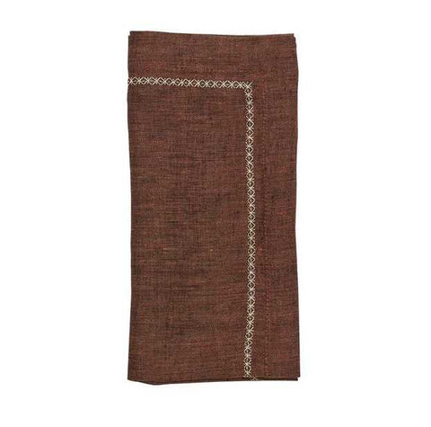 Classic Napkin Brown Set Of 4 by Kim Seybert