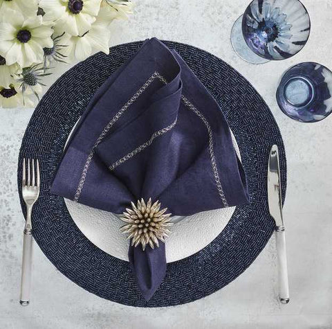 Classic Napkin Navy Set Of 4 by Kim Seybert