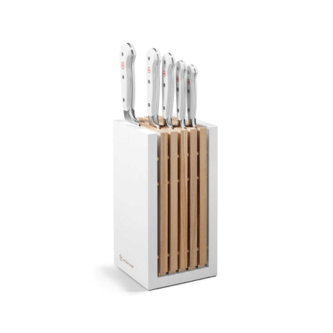 Classic White Designer Knife Block Set 6 Pcs.  by Wusthof Trident