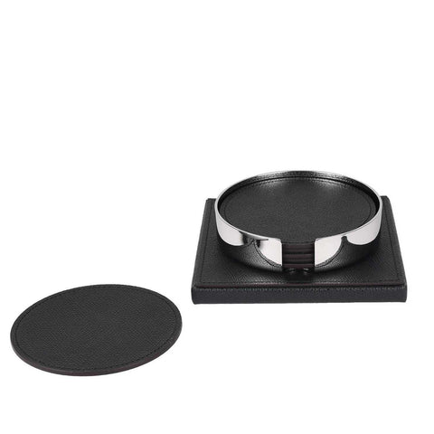 Coasters Liverpool Black Set Of 6 by Pinetti
