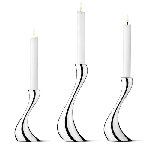 Cobra Candleholder Set 3 Pcs by Georg Jensen