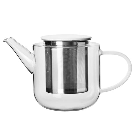 Coppa Glass          Teapot With White Handle by ASA Selection