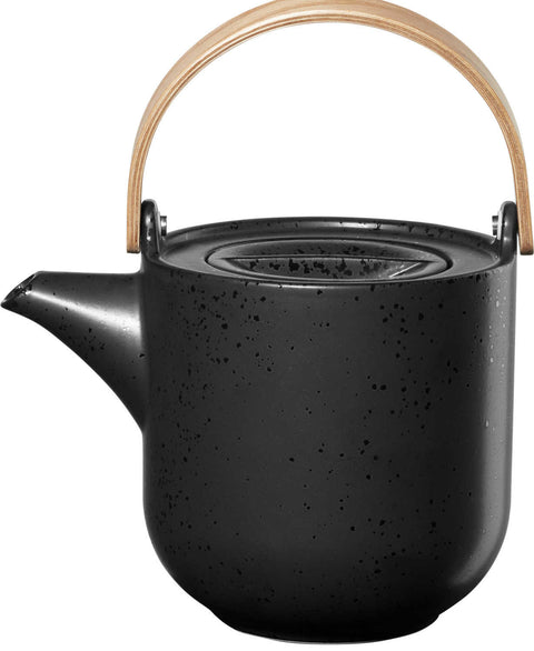 Coppa Kuro Teapot With Wooden Handle, Kuro  by Asa Selection