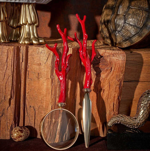 Coral Magnifying Glass by L'Objet