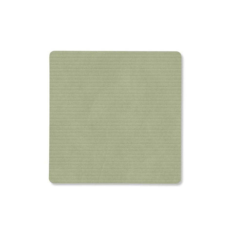 Corduroy Square Glass Mat Set/8 With Box Olive Green by Lind DNA