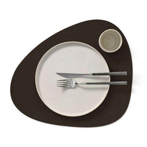 Corduroy Table Mat Curve Large Hazel by Lind DNA