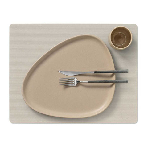 Corduroy Table Mat Square Large Corduroy Oyster White by Lind DNA