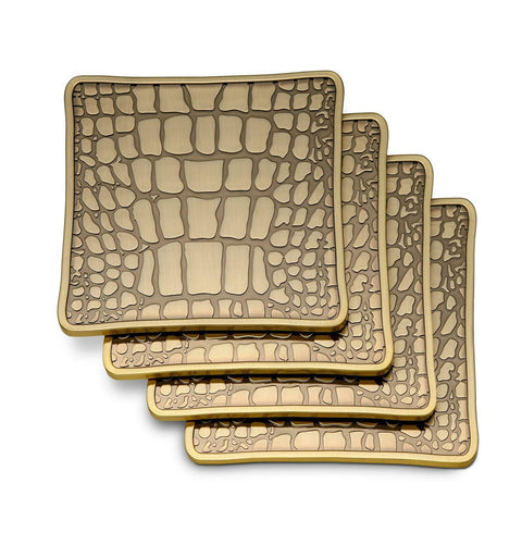 Crocodile Coasters Set Of 4 by L'Objet