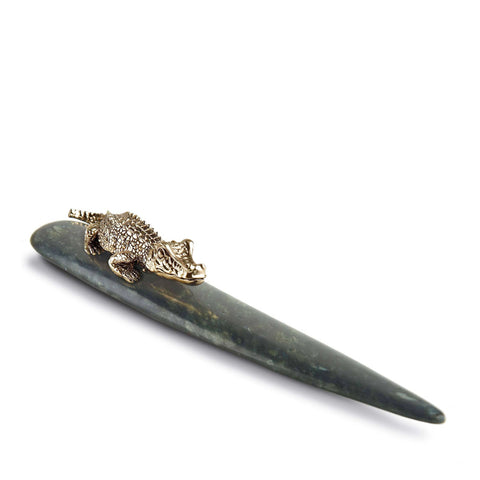 Crocodile Gold Letter Opener by L'Objet