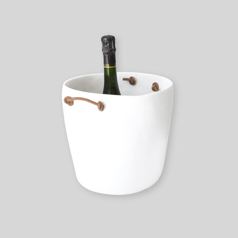 Cuadrado Champagne Bucket White by Tina Frey