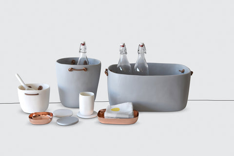 Cuadrado Ice Bucket White by Tina Frey