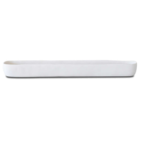 Cuadrado Long Centerpiece Bowl White by Tina Frey