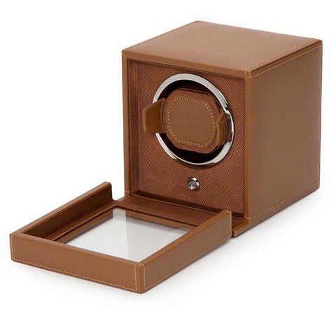 Cub Single Cognac winder with cover by Wolf