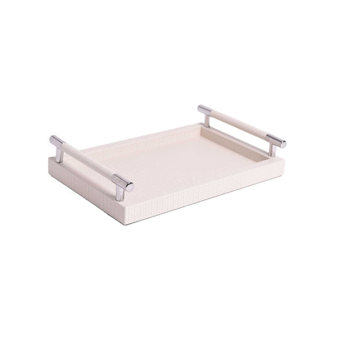 Dedalo Firenze Small Rectangular Tray Cream by Pinetti