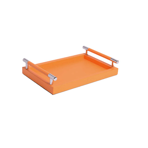 Dedalo Liverpool Small Rectangular Tray Orange by Pinetti