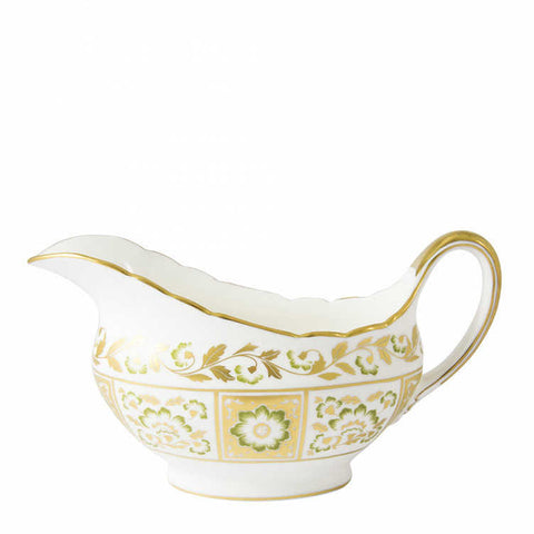 Derby Panel Green Sauce Boat by Royal Crown Derby