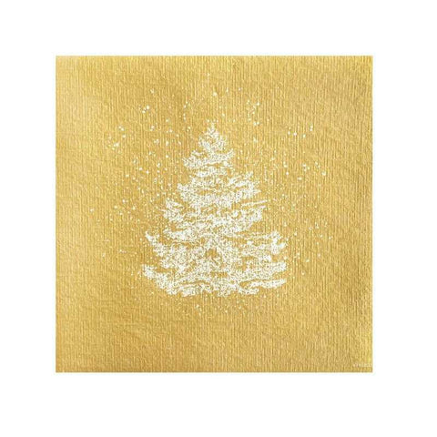 Dinner Napkin Sapin Roi Des Forets Or by Françoise Paviot