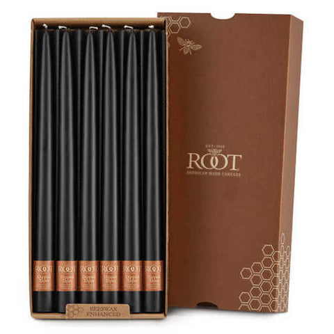 Dipped Tapers Black Box Of 12 by Root