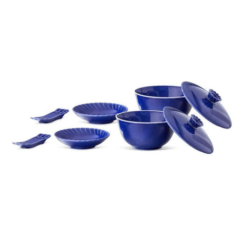 Double Rouche Blue Asian Rice/Soy Set 4pc by Buccellati
