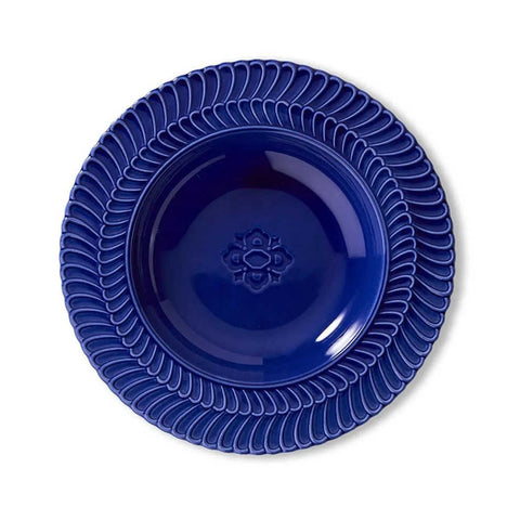 Double Rouche Blue Rim Soup by Buccellati