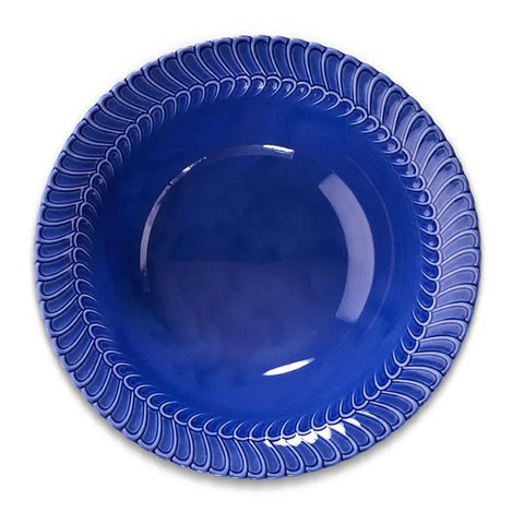 Double Rouche Blue Salad Bowl by Buccellati