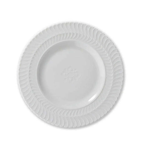 Double Rouche White Dessert Plate by Buccellati