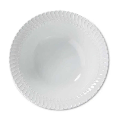 Double Rouche White Salad Bowl by Buccellati