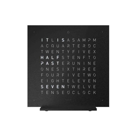 Earth 13.5 Deep Black - English by QlockTwo