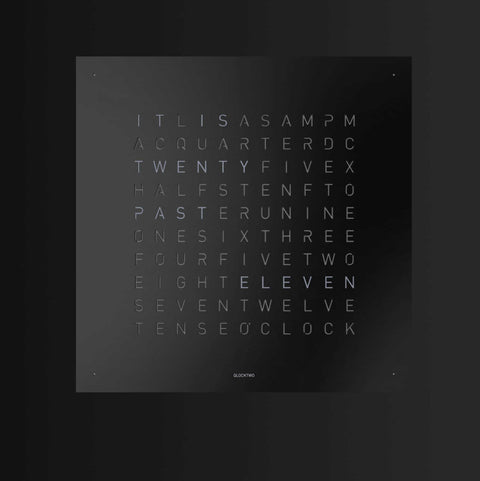 Earth 45 Black Pepper - English by QlockTwo