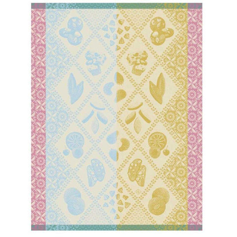 Eclats Du Midi Douceur Blue Tea Towel by Le Jacquard Francais