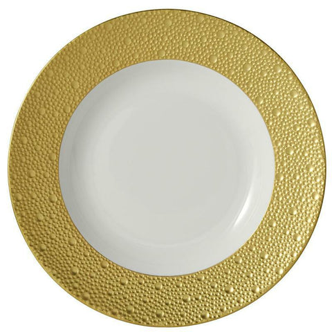 Ecume Gold  Rim Soup - 9 In. by Bernardaud