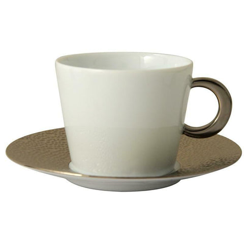 Ecume Platinum  Tea Cup Only by Bernardaud