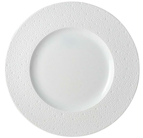 Ecume White  Service Plate - 12.4 In. by Bernardaud