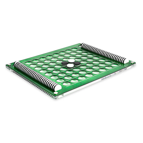 El Reverso Green W/ Black And White Men by Luxe Dominoes