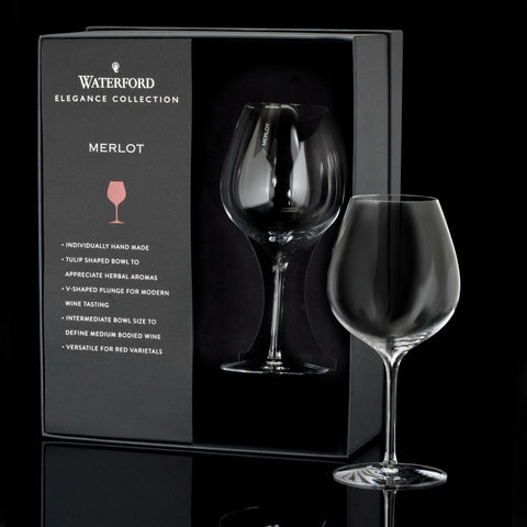 Elegance Merlot Wine Glass, Pair by Waterford