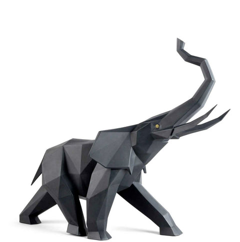 Elephant Matte Black by Lladro