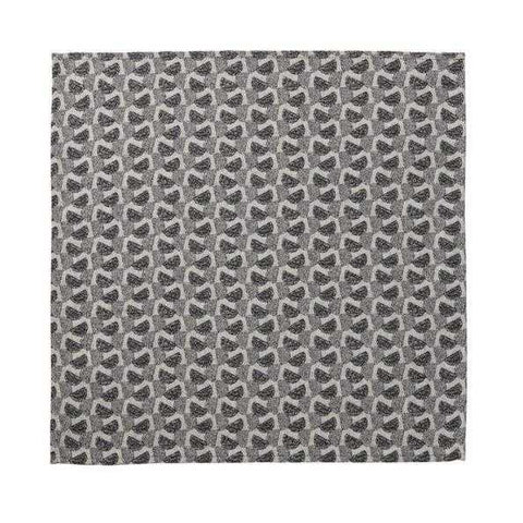 Empreintes Pois - Black Napkin  by Le Jacquard Francais