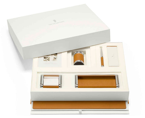 Epsom Desk Cognac 6 Piece Set by Graf Von Faber Castell